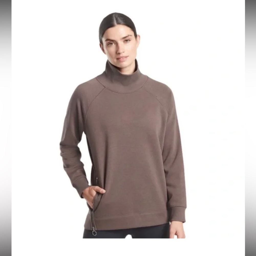 Athleta Women's Cozy Karma Side Zip Funnel Neck